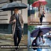 MRTLLOA 42/49 Inch Compact Windproof Travel Umbrella for Rain, Lightweight,