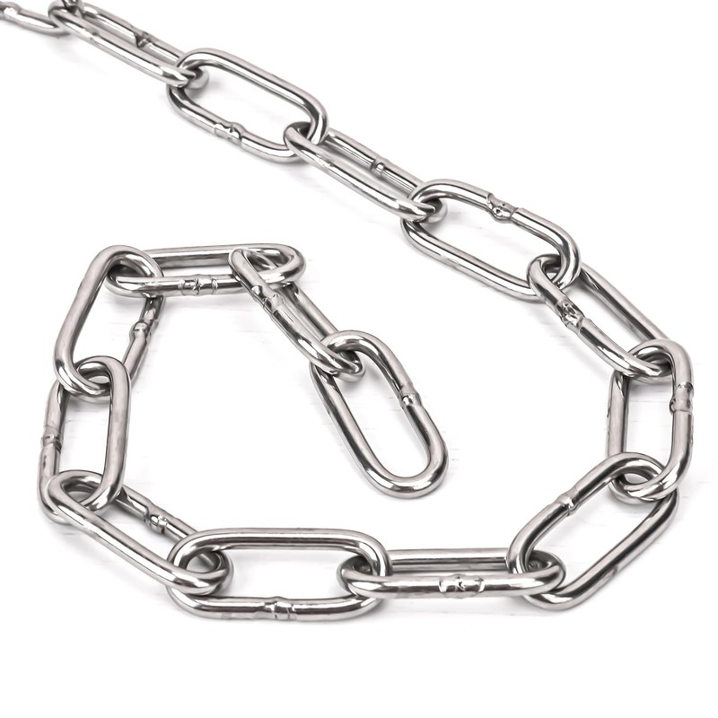 Biugaaufai 3/16 Inch 304 Stainless Steel Chain, 32.8 Feet Heavy
