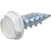 HILLMAN 35263 White Painted Hex Washer-Head Self-Piercing Screws (#7 x