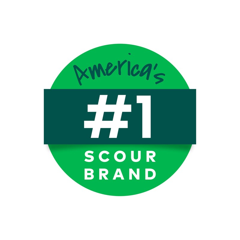 Scotch-Brite Stainless Steel Scrubbers, Scouring Pads for Cleaning Tough Baked-On