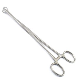 PRECISE CANADA: STAINLESS STEEL HEMOSTATIC AND RING HANDLED BABCOCK INTESTINAL FORCEPS, 6" LENGTH