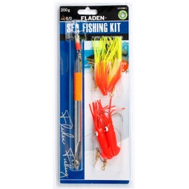 Fladen Cod Fishing Complete Set with Pirk 200 g + 2 Cod Paternosters