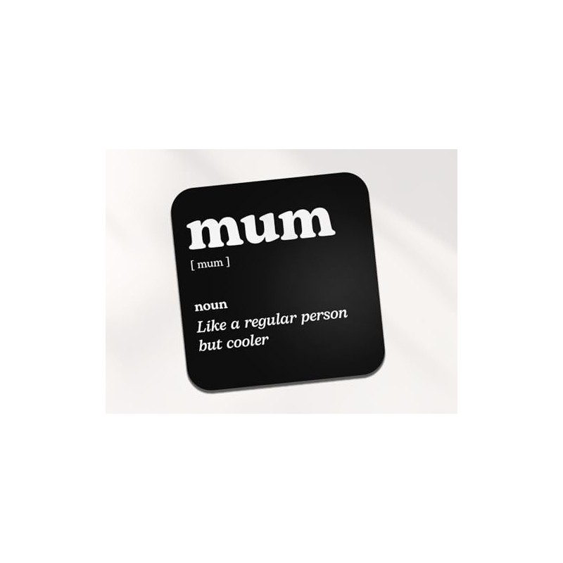 Mum Square Coaster - Mother Dictionary Regular But Cooler Definition
