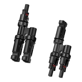 Solar plug, PV plug, solar cable, PV cable, solar plug, plug IP67 waterproof, black, suitable for most cable connections.