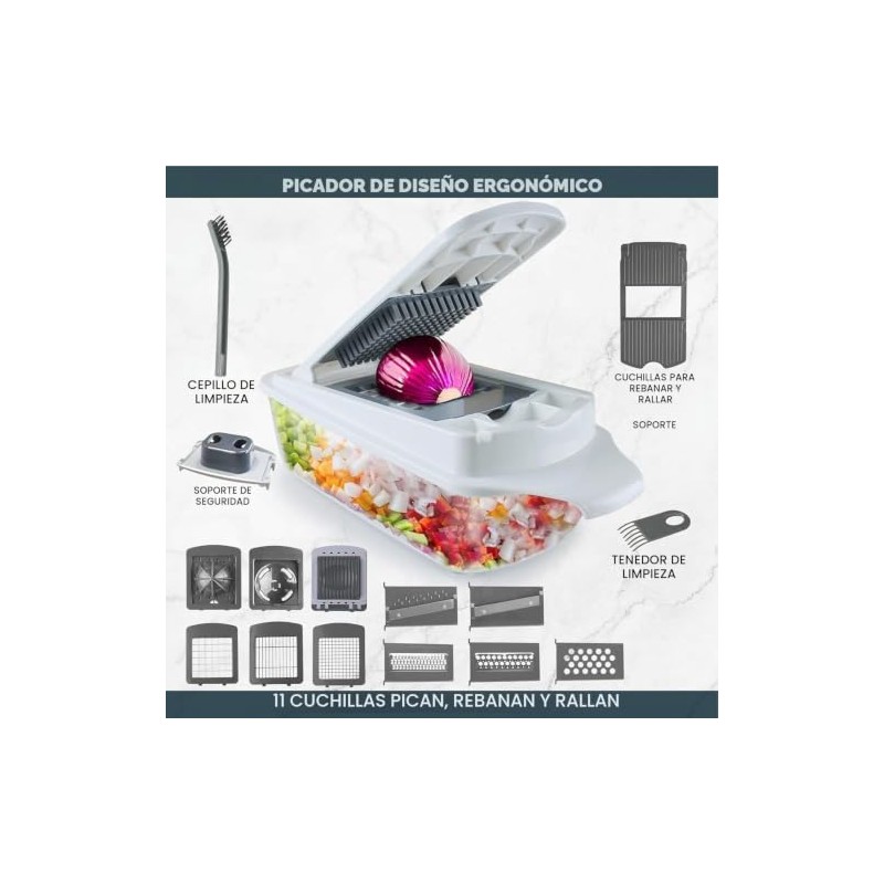 RüK - Cortador de verduras para cebolla, cortador de alimentos