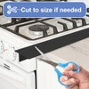 Silicone Stove Gap Covers Folding,25 Inches Stove Gap Filler 2pcs,Kitchen