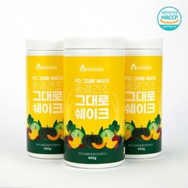 New Fran freeze-dried shake 450g x 3 / 뉴프랜 동결건조 그대로 쉐이크 450g x 3개
