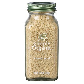Simply Organic Whole Sesame Seed, Certified Organic | 3.7 oz | Pack of 6 | Sesamum indicum L.