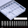 Toe Dual Nail Forms Kit for Polygel 120 PCS Square
