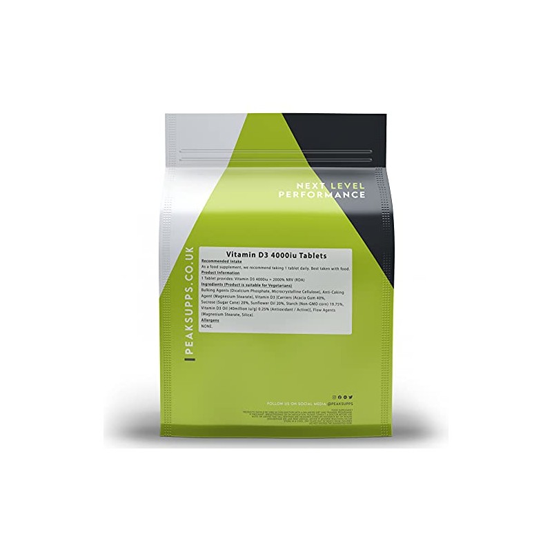 Vitamin D3 4000iu - 90 Tablets | Cholecalciferol