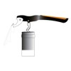 Gulliver Stainless Steel Two Step Waiter's Corkscrew - Black