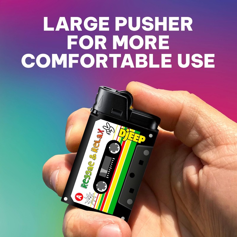 DJEEP Pocket Lighters, Limited Edition Mixtape Collection, Textured Unique Lighters,