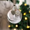 Memorial Ornaments Christmas Clear Feather Ball – 8cm/3.15'' Upgrade Larger Ball – A Piece of My Heart is in Heaven, Sympathy Gift for Loss of Loved One (Husband)