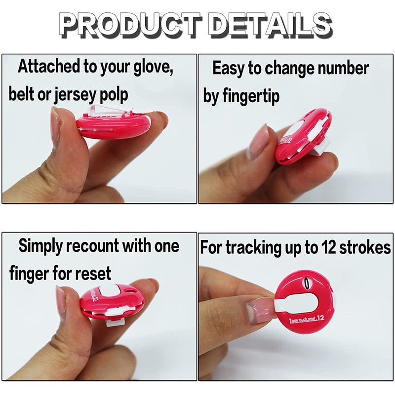 Golf Score Counter Mini Golf Stroke Touch Reset Up to