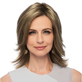 Top Pefect Hair Topper Color GL11-25 HONEY PECAN - Gabor Wigs 10" Long Clip In Flexlite Synthetic Conceals Thinning Crown Head Hairpiece