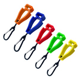 Yucenora 6PCS Glove Holder Clips, Glove Buckle Accessory, Hanging on The Belt and Bag (Multicolor)