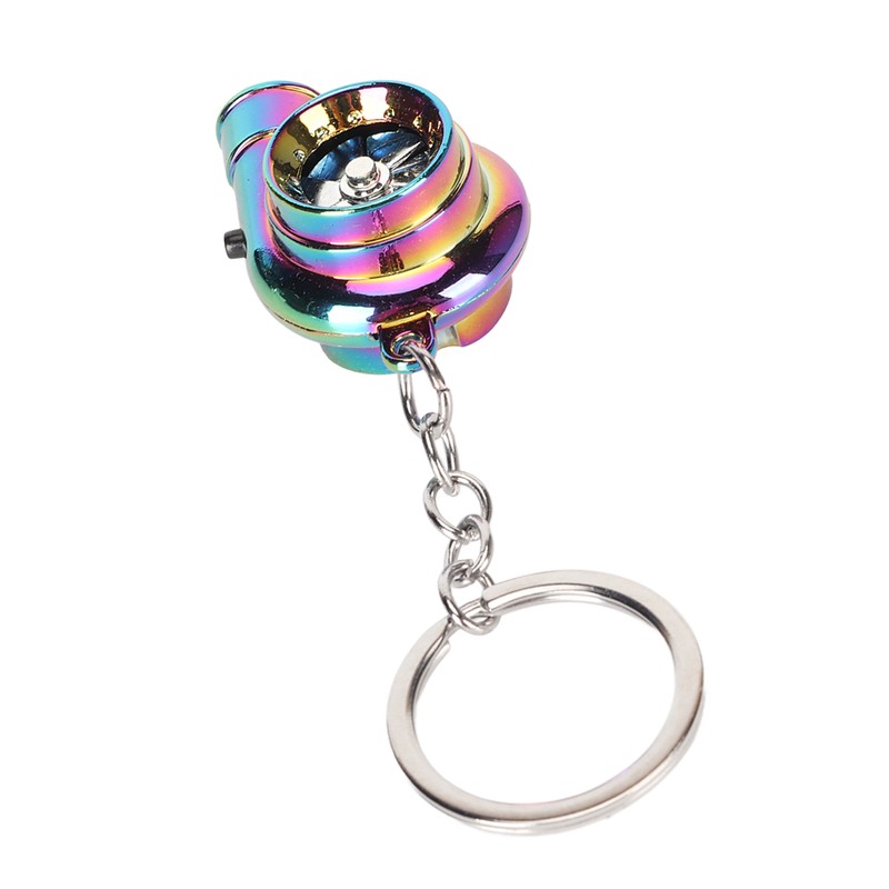LED Turbo Keychain with Sound and Light Battery Powered Metal