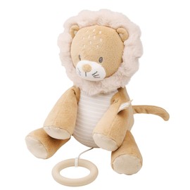 Nattou Active Soft Toy Polyester Lion with Music Box Approx. 27 cm Flo, Oli & Ernest, Ernest Brown