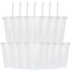 Yisituo 16 Oz Plastic Cups (15, Transparent)