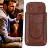 3 Finger Cigar Case Artificial Leather Soft Anti Fade Breathable