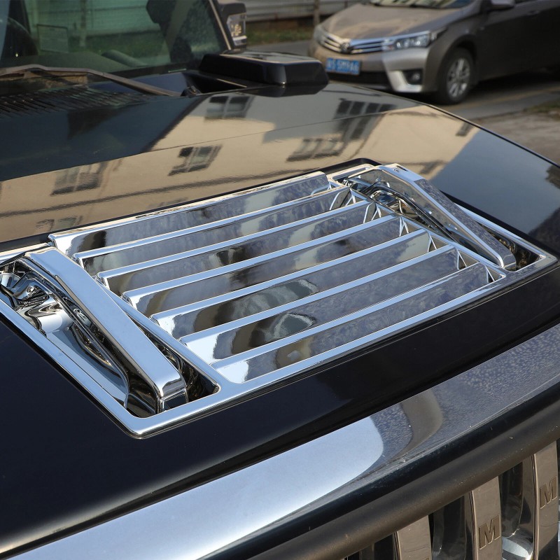 auguisy-motortrim Fit For Hummer H2 2003-09 Chrome Hood Deck Vent