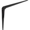 National Hardware N218-974 211BC Shelf Bracket in Black,10" x 12"