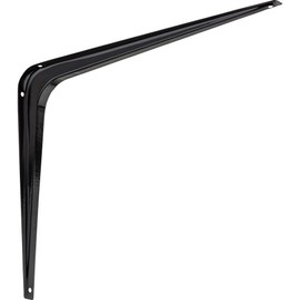 National Hardware N218-974 211BC Shelf Bracket in Black,10" x 12"
