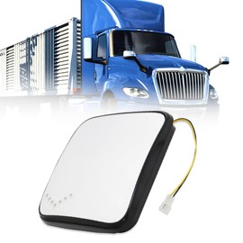 Seassauto Black Small Mirror with Heating Function for 2018+ International LT625 Truck Side Door Below Lens, LED Turn Signal Convex Right Passenger Side One Piece