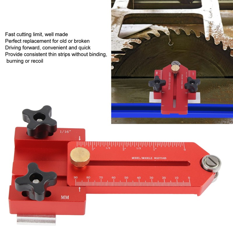 Extended Thin Rip Jig Table Saw for Repeat Narrow Strip