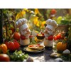 CALVENDO Puzzle The Koch Garden Gnomes in The Kitchen |