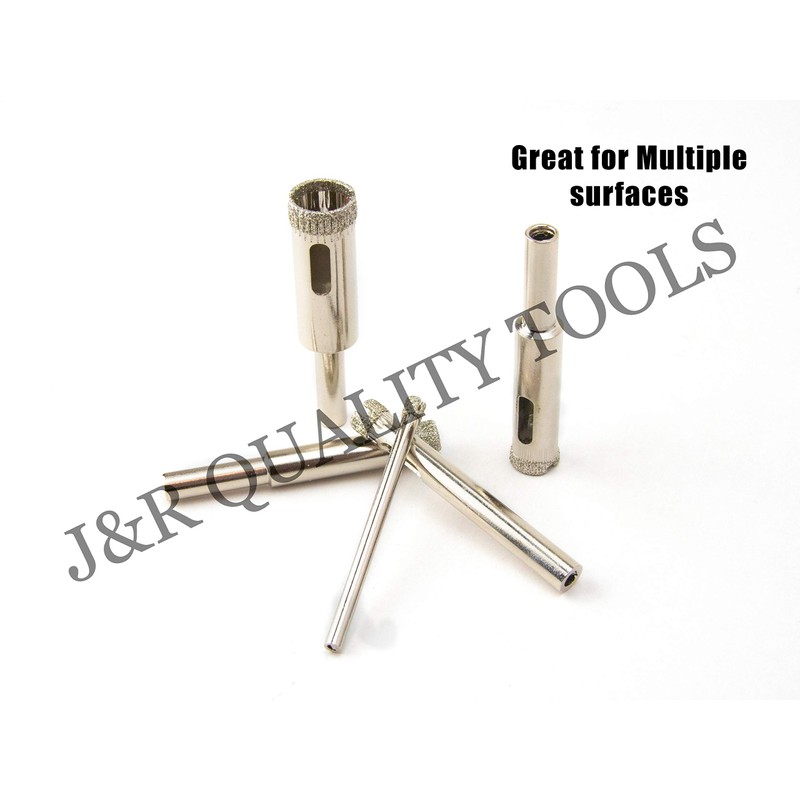 VCT 5PCS 5/32" - 1/2" Diamond Coated Hole Saw Drill