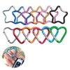 Pack of 12 Carabiner Small Key Chain, Heart Carabiner Star,
