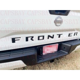 BEST HOT TX Matte Black Raised Tailgate Letters for 2022 Nissan Frontier Plastic Inserts