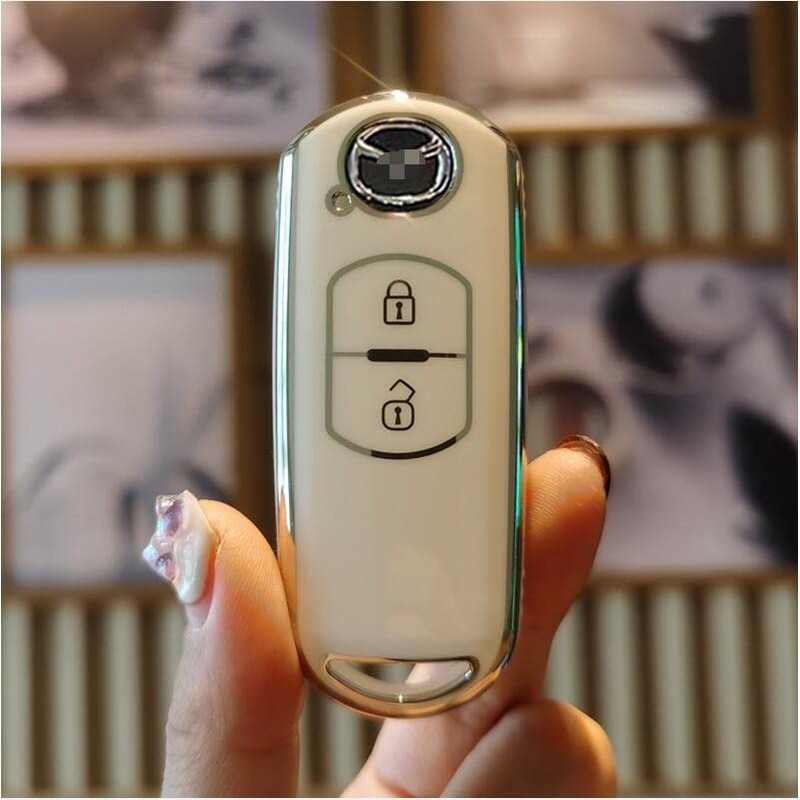 [Kinotaka] 2 Buttons TPU Smart Key Case for Mazda 2
