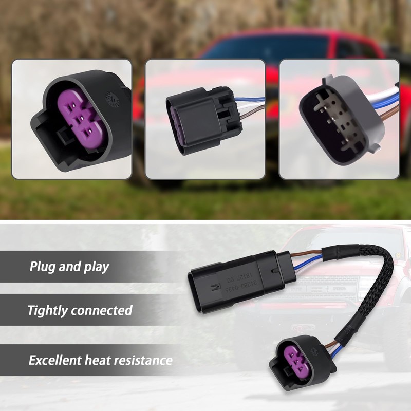 XTPTFABS LF552H HID to LED Headlight Adapter Wire Harness Compatible