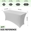 Obstal - Funda de mesa elástica de elastano para mesas
