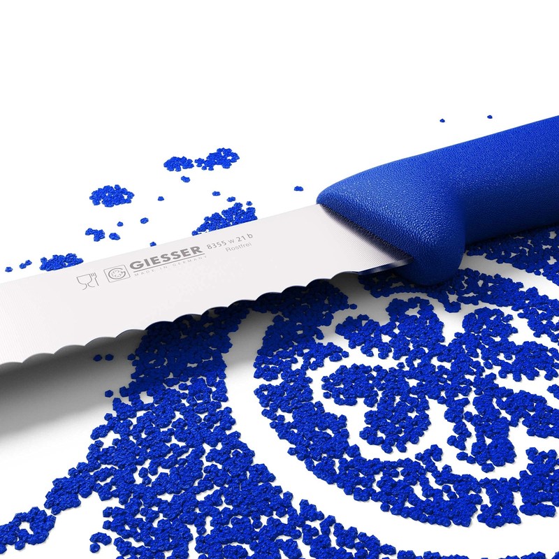 Giesser seit 1776 - Made in Germany - Brotmesser blau,