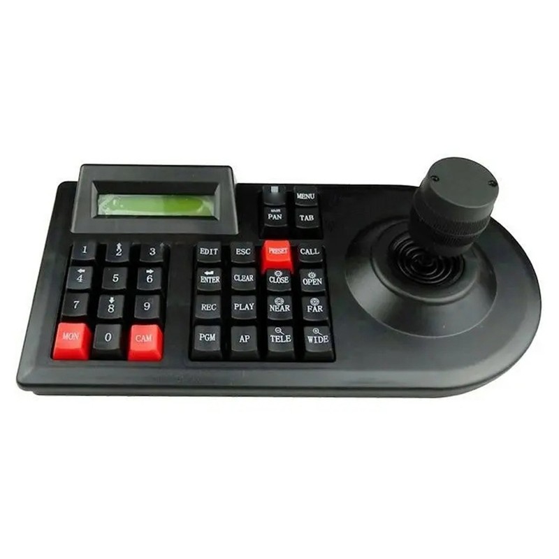 PTZ Camera Keyboard 3D Vehicle Speed Dome Controller LCD Display