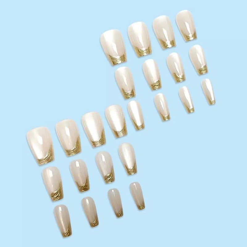 MISS MUMU ネイルチップ 24枚入 ネイルチップ ロング 春夏 シンプル かわいい おしゃれ