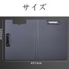 TRkin Clipboard Folder, A4 Bi-Fold Binder, Double Clip, Plank, Easy