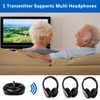 ZANCHIE Wireless TV Headphones Over Ear Headsets-RF Transmitter Charging Dock,