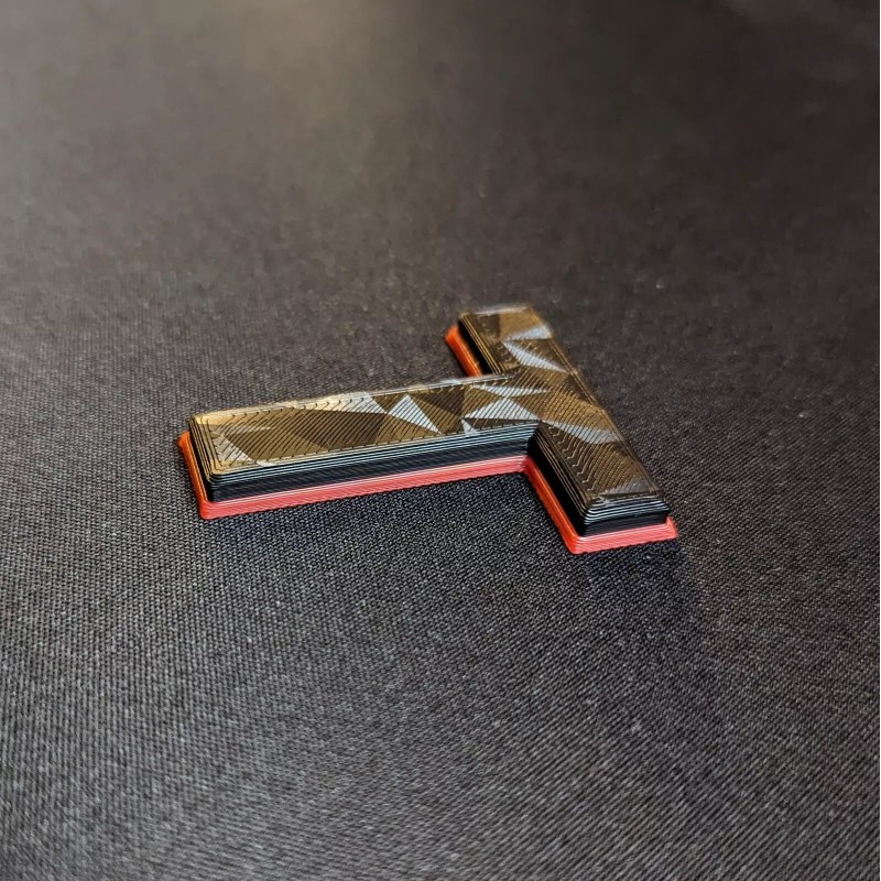 TOYOTA 4Runner Passenger Dash Trim Garnish Heritage Raised Red Two-Toned