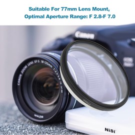 Double Sided Camera Filter 77mm Fractal Photography Prism with Ghost Effect Photo Filter Lens Prism for Selfie Video Shooting Potography Accessories