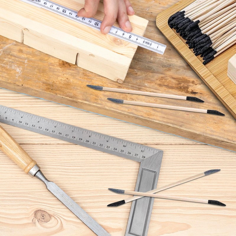 Sanding Sticks 50 Pcs, Double-Ended Sanding Tools for Wood &