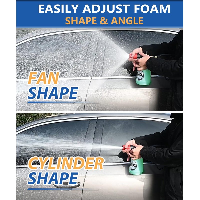 TOOLCY Foam Cannon Kit with Pressure Washer Gun 5000 PSI,