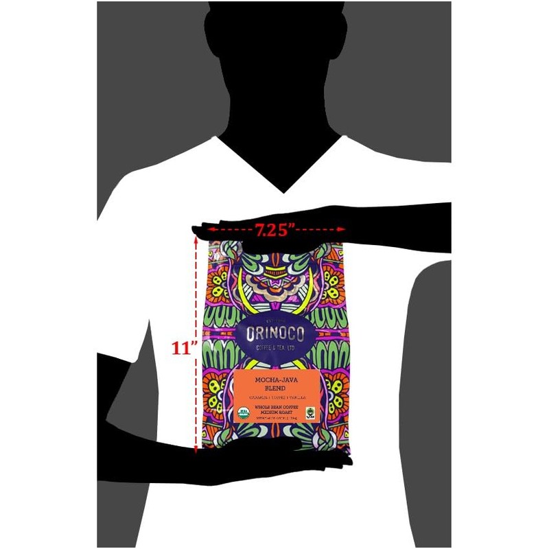 Orinoco Organic Fair Trade Mocha-Java Blend 2.5lb bag, Medium Roast,