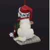 Kurt Adler Labrador Retriever Puppy on Bed Ornaments Set 9.5