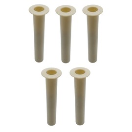 Poolzilla 5-Pack Tan Sleeve and Cap Set for Pool Safety Fence | Compatible with Life Saver Pool Fence DIY - 5/8'' Base Diameter and 4'' Height | for use on Concrete, Pavers, Deck, Ground