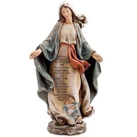 Trinity Church Supply Hail Mary Figures of Faith Christian Religious Tabletop Figurine, 12 Inch Height