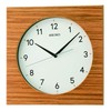 Seiko QXA766BLH Non Ticking Wall Clock, Brown, 11.6 Inch